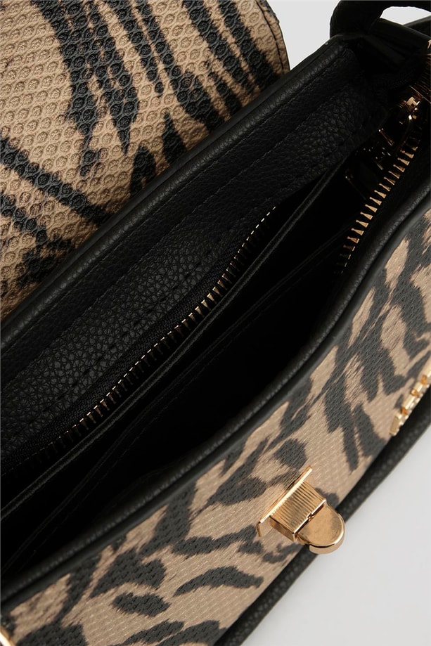 Armine Pia Deri Çanta 25YD7397 Leopar