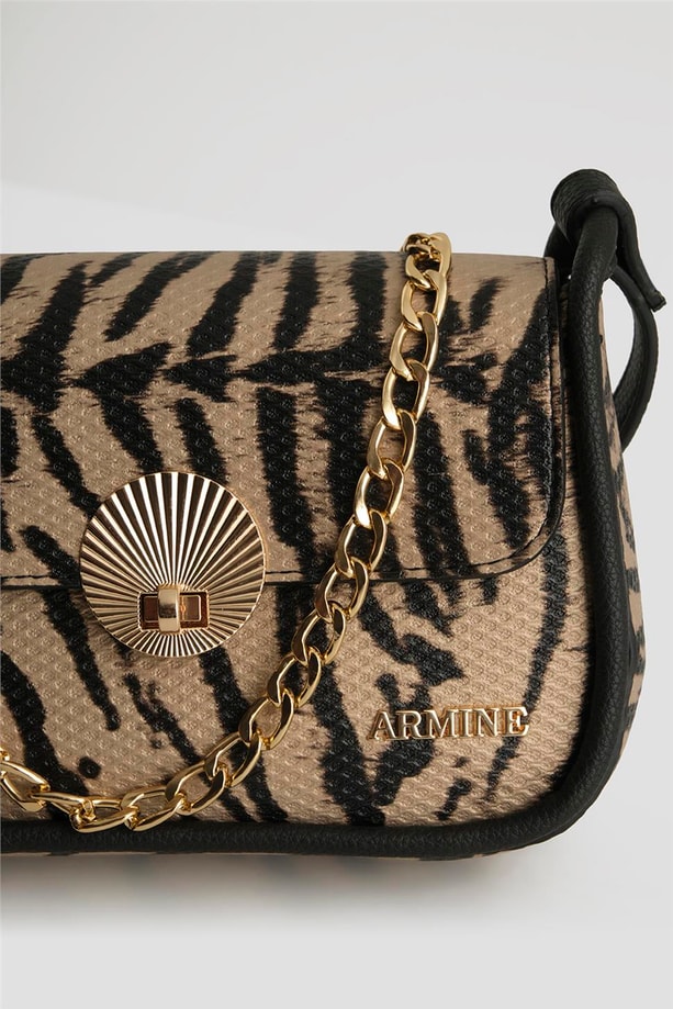 Armine Pia Deri Çanta 25YD7397 Leopar