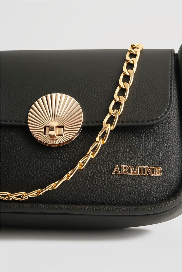 Armine Pia Deri Çanta 25YD7397 Siyah