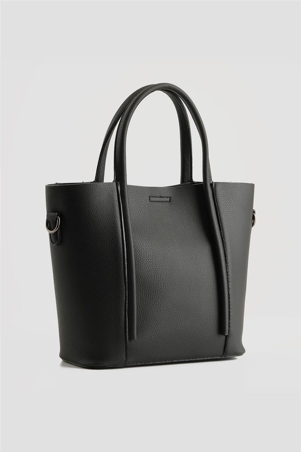 Armine Pia Deri Çanta 25YD7398 Siyah