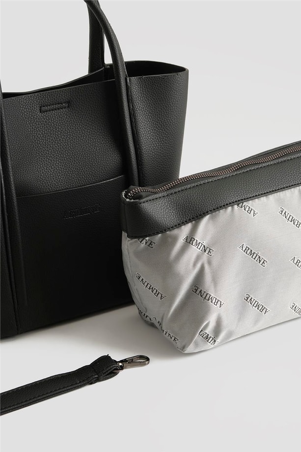 Armine Pia Deri Çanta 25YD7398 Siyah