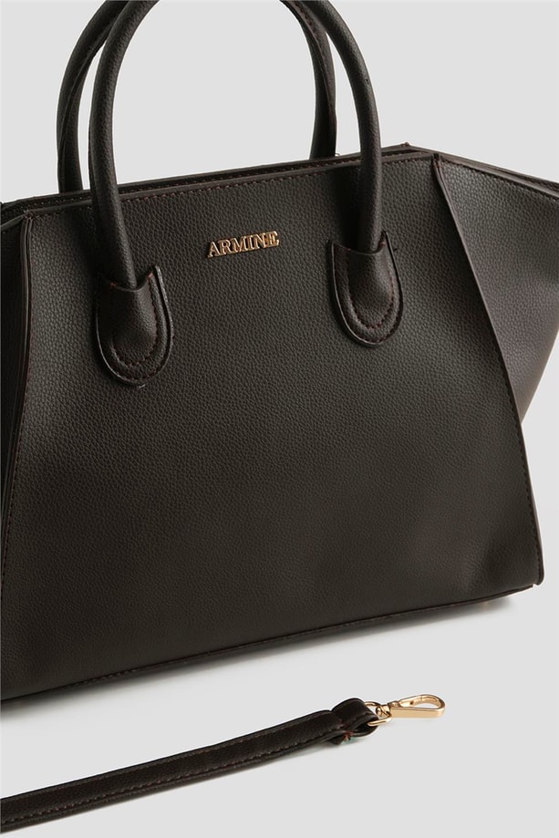 Armine Pia Deri Çanta 25YD7399 Kahverengi