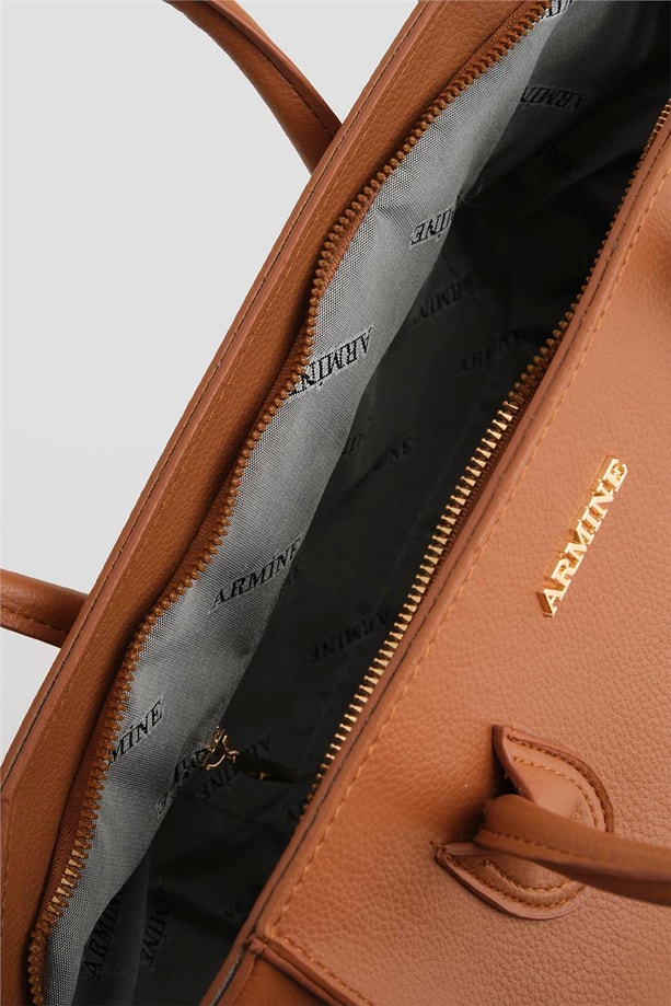 Armine Pia Deri Çanta 25YD7399 Taba