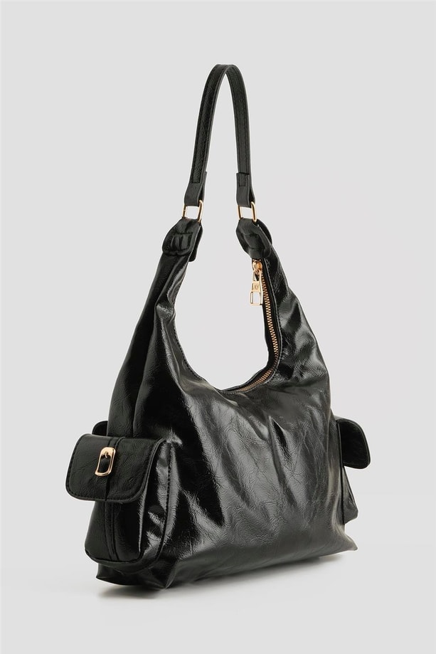 Armine Çanta Rugan 25YD7401 Siyah