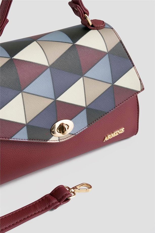 Armine Çanta Ekose 25YD7409 Bordo