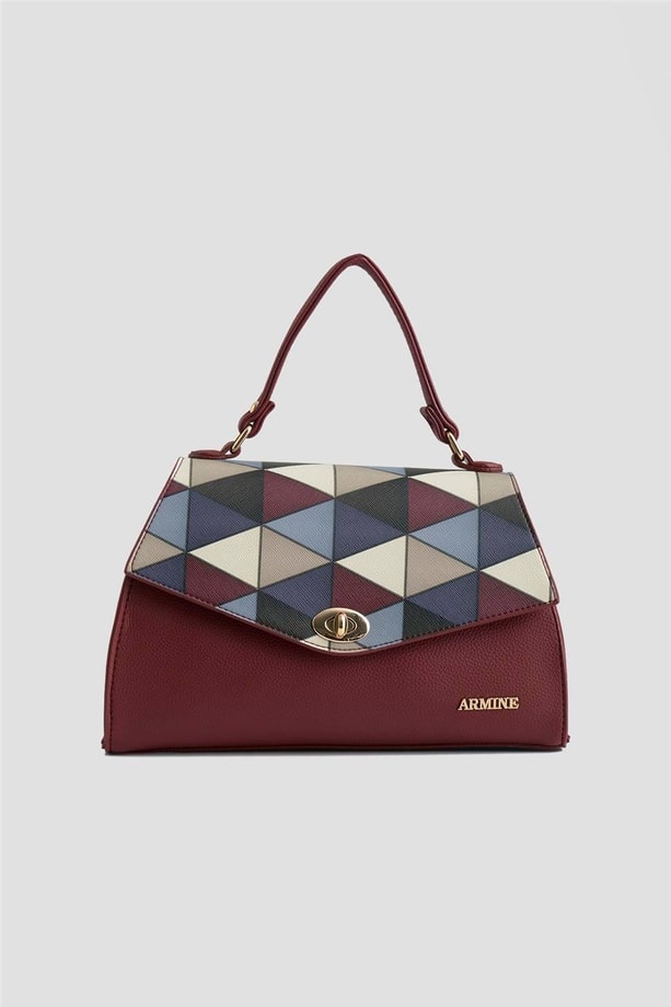 Armine Çanta Ekose 25YD7409 Bordo