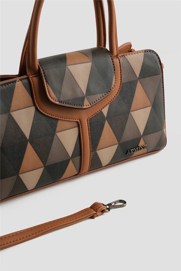 Armine Çanta Ekose 25YD7411 Taba