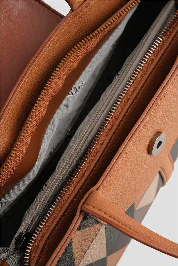 Armine Çanta Ekose 25YD7411 Taba