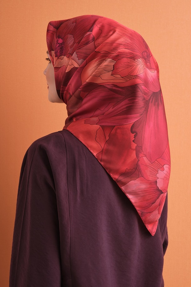 Armine Saf İpek Sura Eşarp 9627D 57