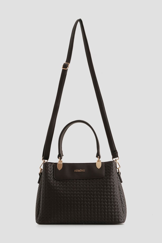 Örgü Çanta Kahverengi