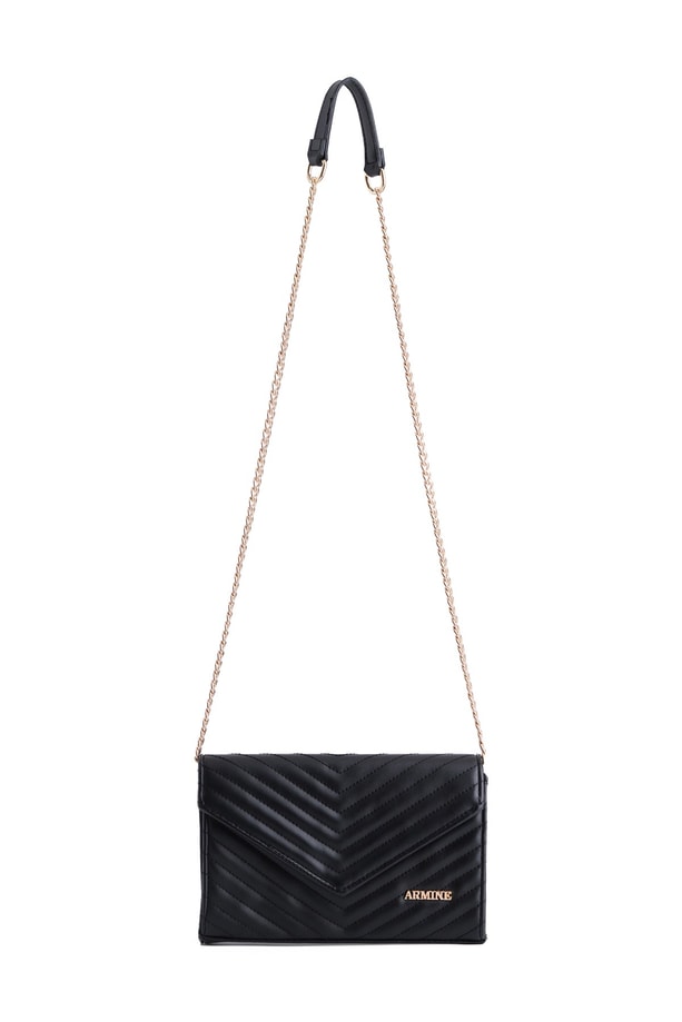 Kapitone Çanta Siyah