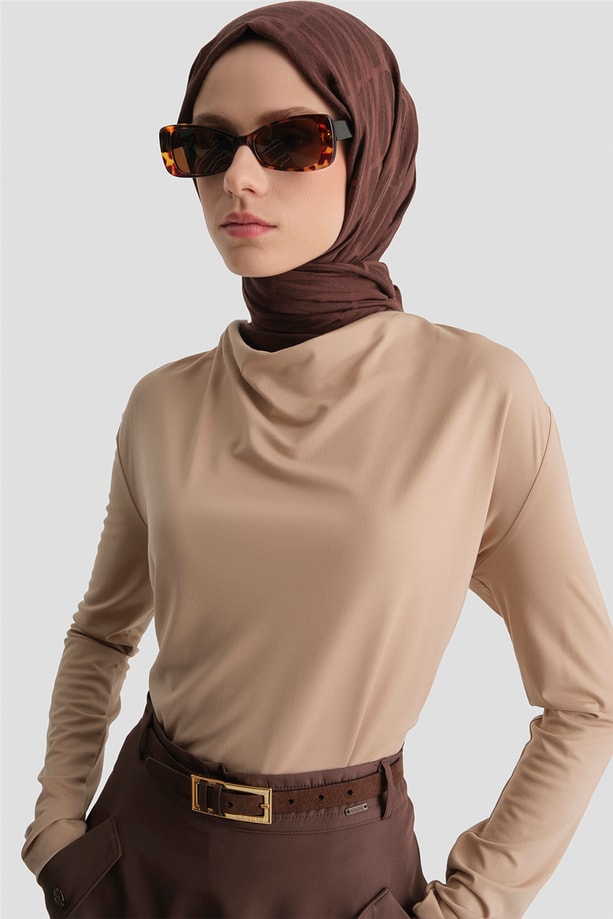 Armine Degaje Örme Badi Bej