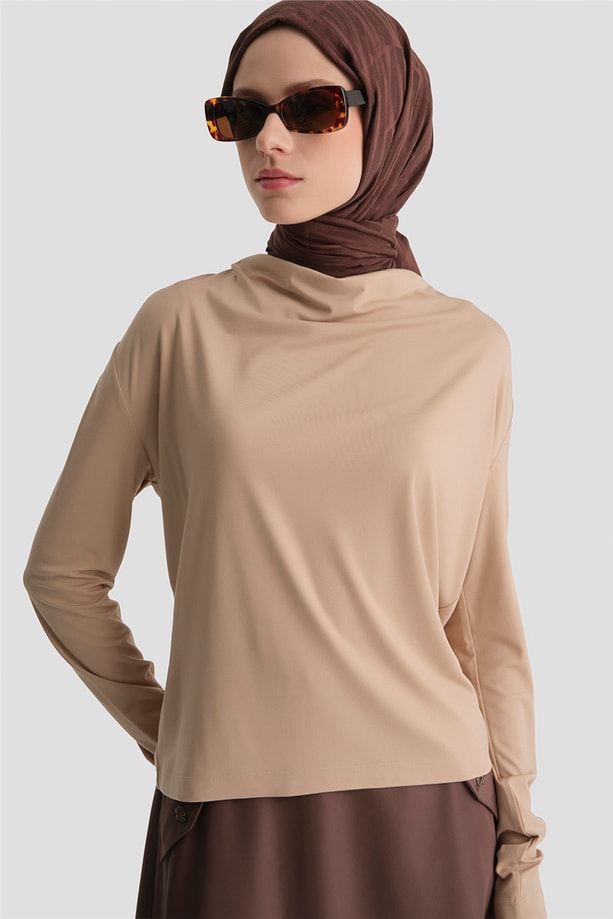 Armine Degaje Örme Badi Bej