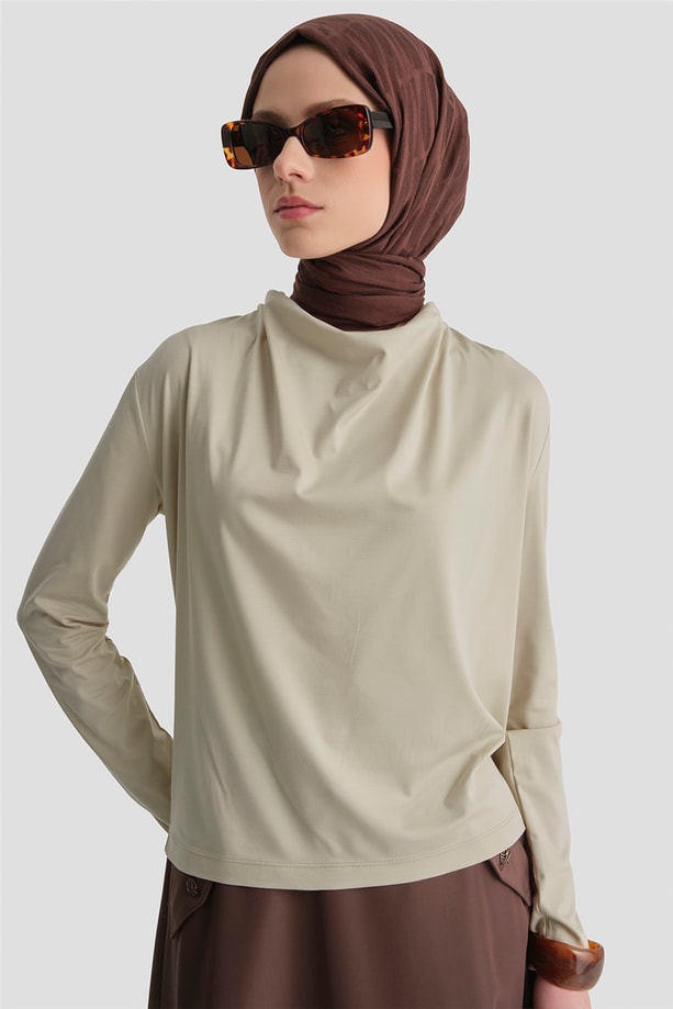 Armine Degaje Örme Badi Ekru