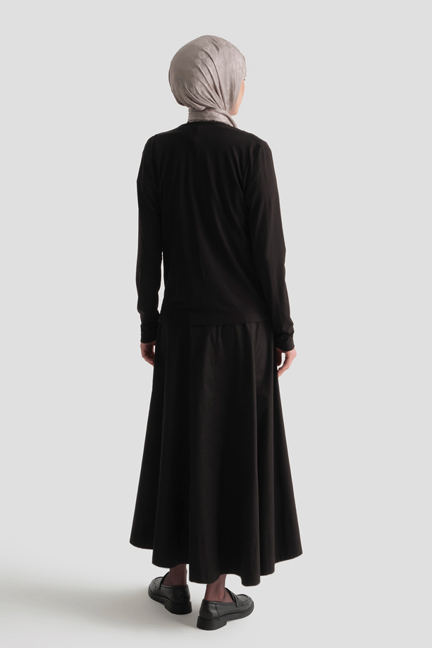 Armine Degaje Örme Badi Siyah