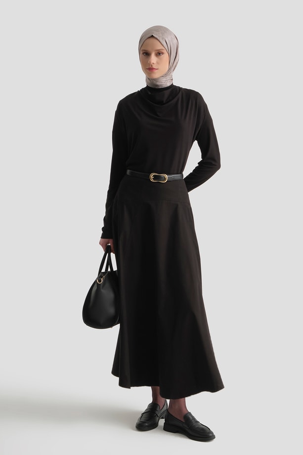 Armine Degaje Örme Badi Siyah