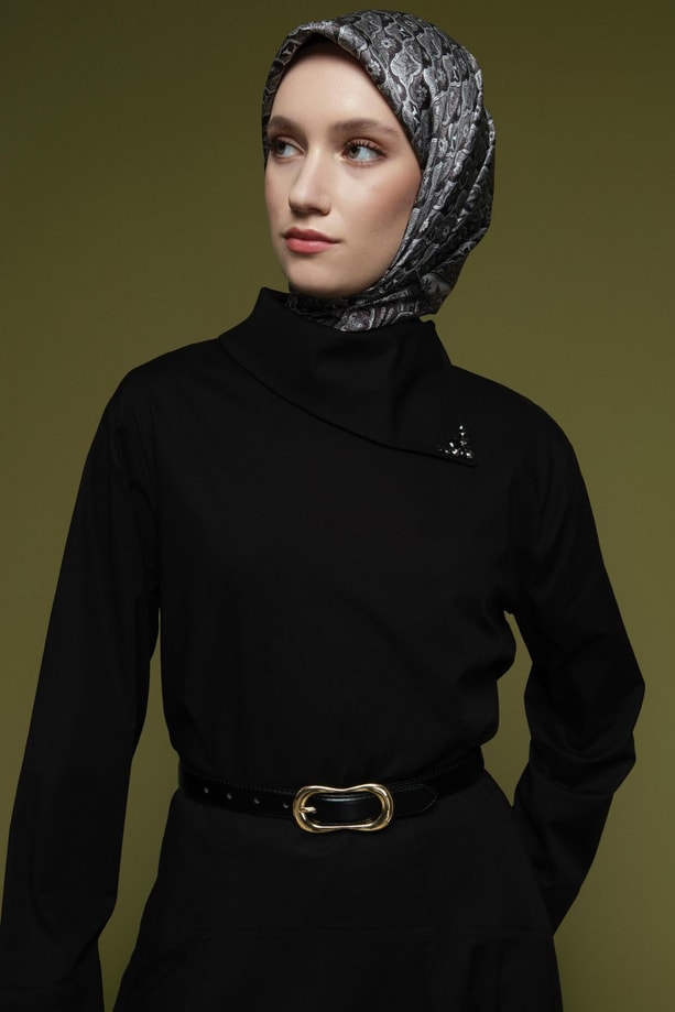Poplin Tunik Siyah