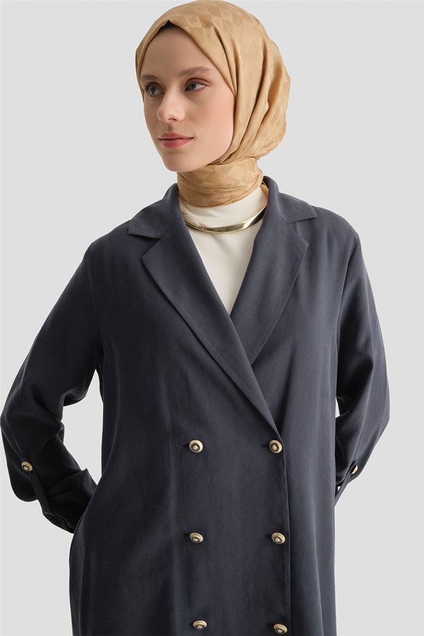 Kupra Ceketli Takım İndigo