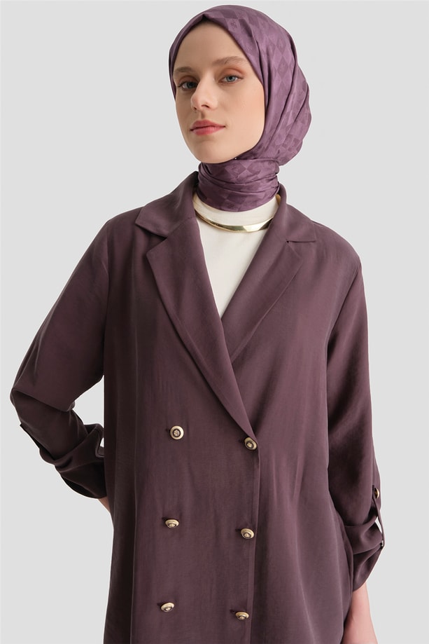 Kupra Ceketli Takım Mürdüm