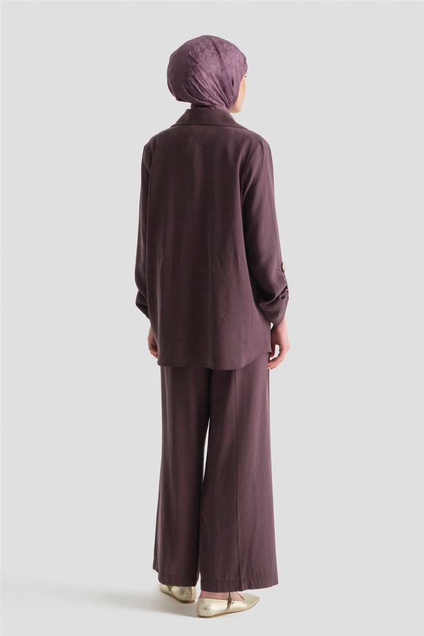 Kupra Ceketli Takım Mürdüm