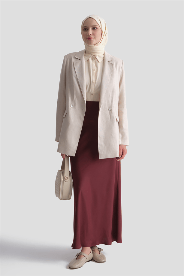 Armine Saten Etek Bordo