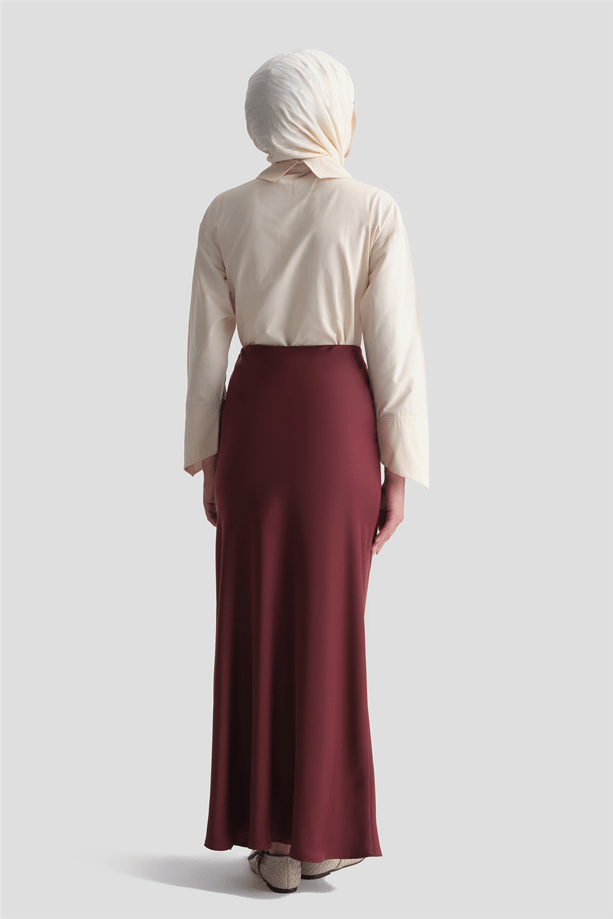 Armine Saten Etek Bordo