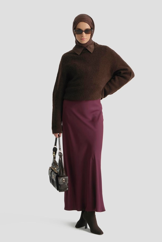 Armine Saten Etek Bordo