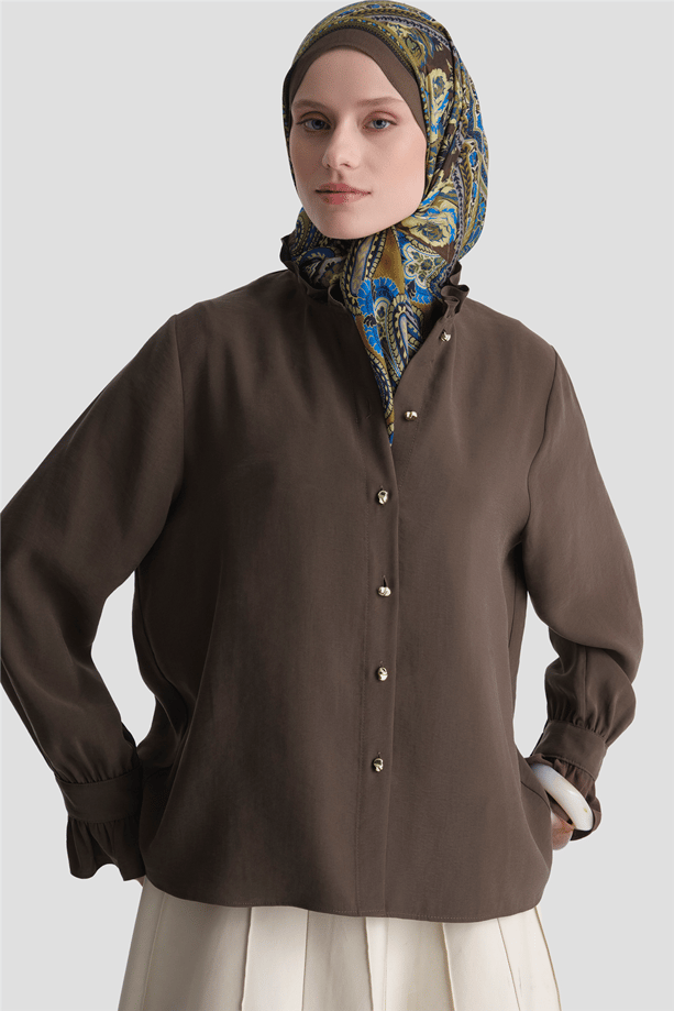 Fırfırlı Basic Ferace BEJ