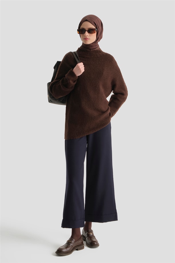 Katlı Paça Pantolon Lacivert