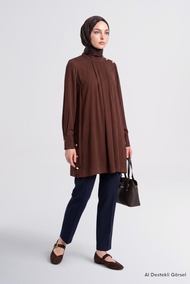 Beli Lastikli Pantolon Lacivert