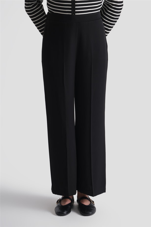 Geniş Paça Pantolon Siyah 