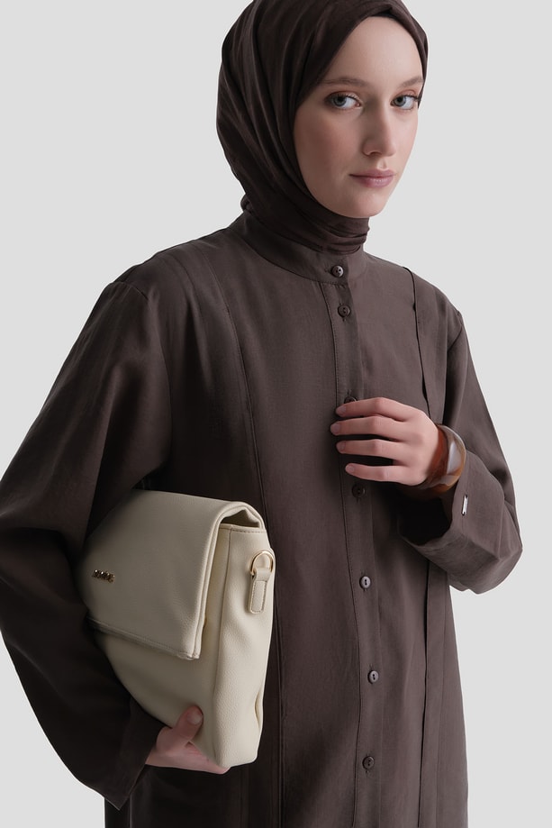 Kupra Tunik Elbise Acı Kahve