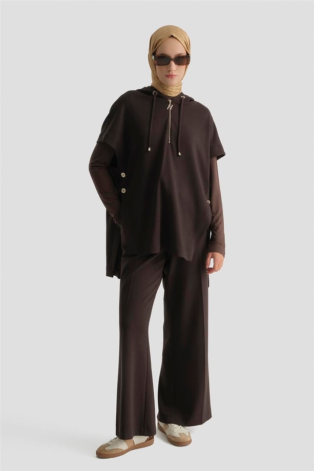 Modal Örme Takım Acı Kahve