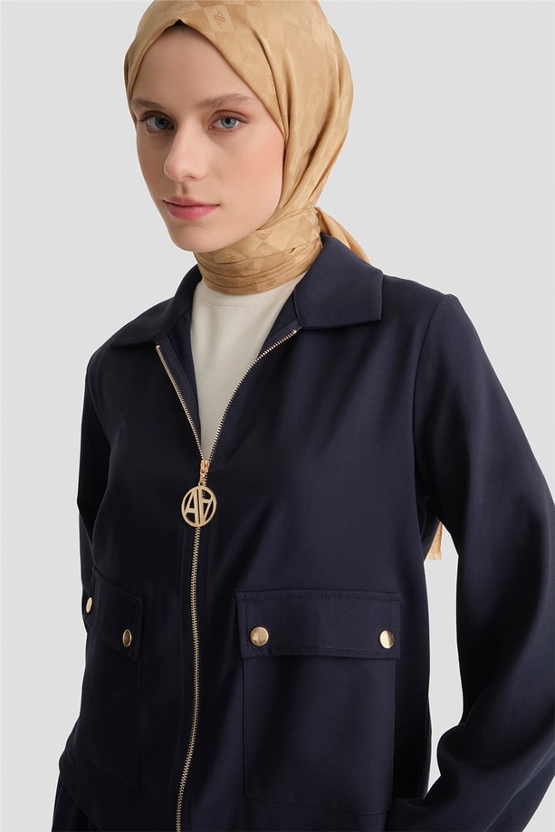 Armine Basic Ceketli Takım Lacivert