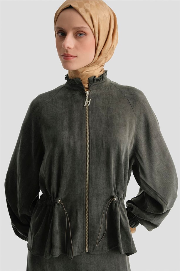 Kupra Ceketli Takım Haki