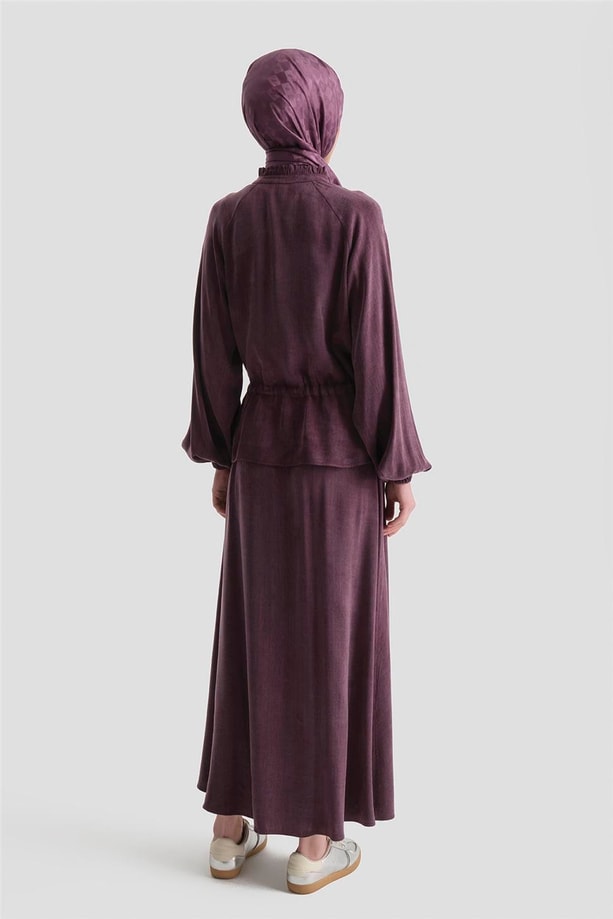 Kupra Ceketli Takım Mürdüm