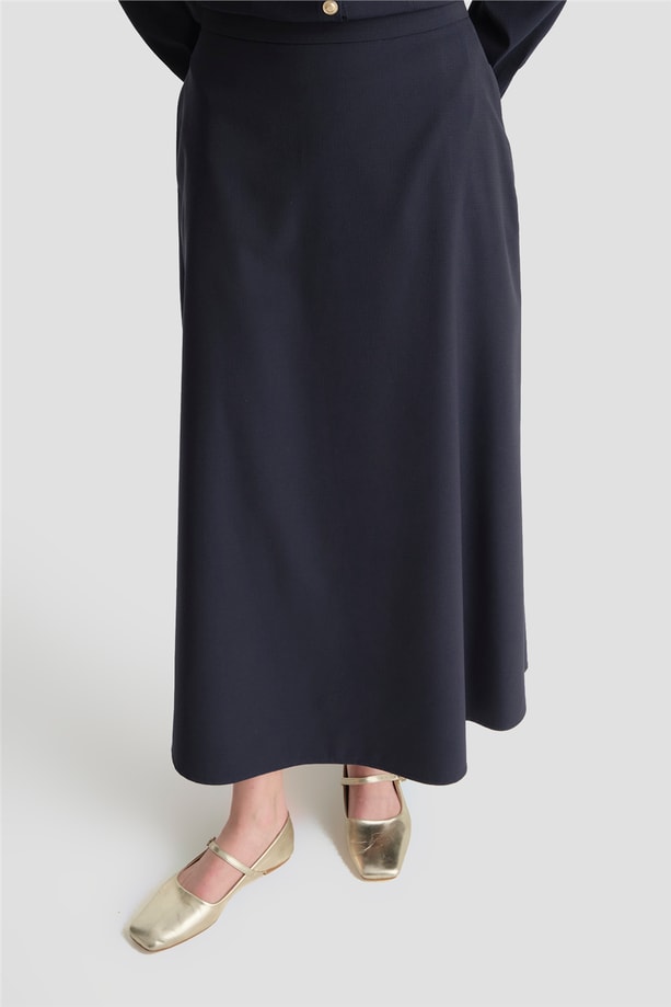 Denim Ceketli Takım Lacivert