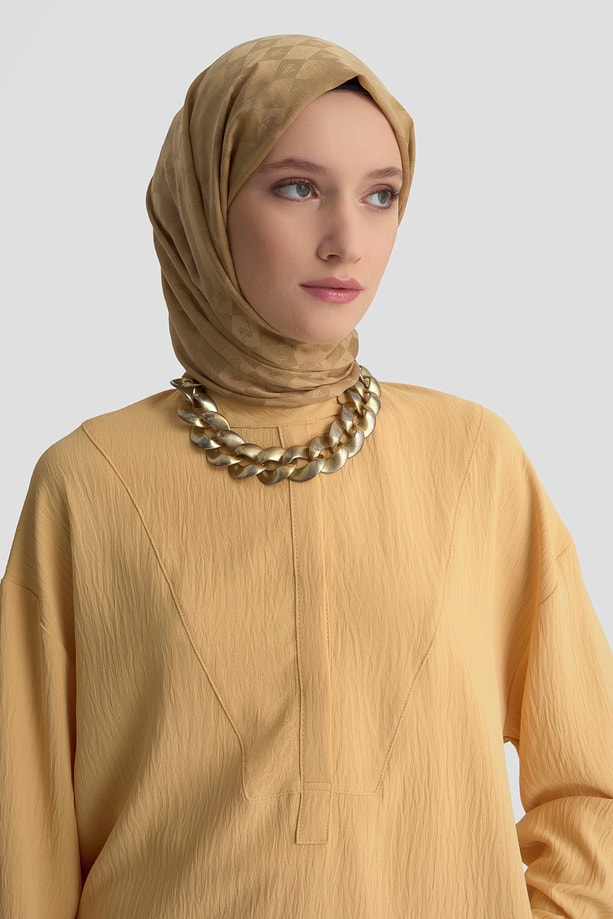 Tunik Pantolon Takım Camel