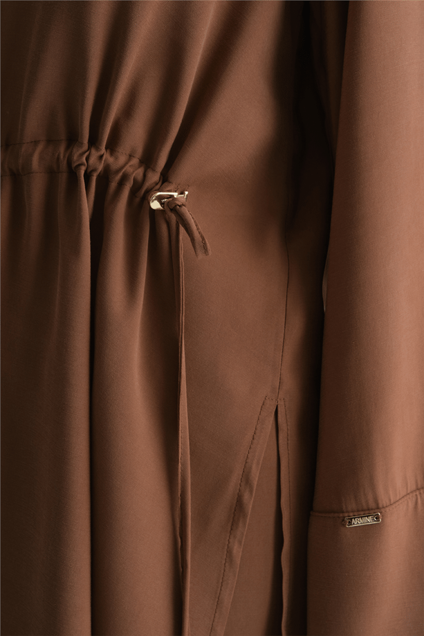 Beli Büzgülü Takım Camel