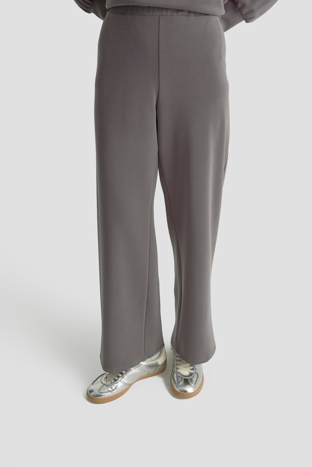 Şal Yaka Örme Takım Antrasit 