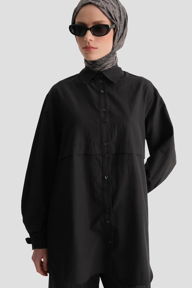 Armine Aller Parçalı Tunik Siyah