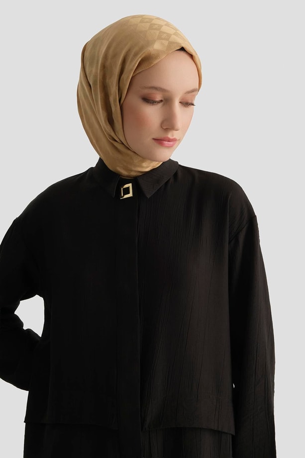 Aller Detaylı Tunik Siyah