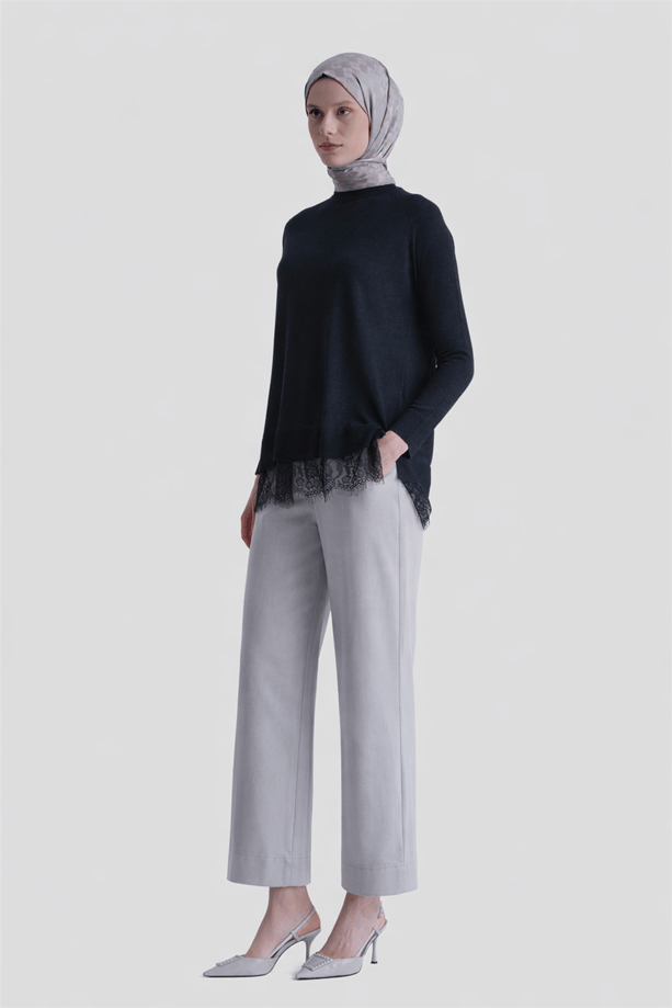 Dantelli Rayon Tunik Lacivert