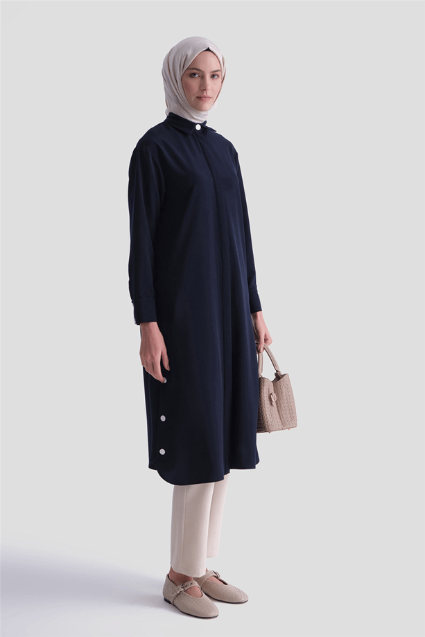 ちゆ Zımba Detaylı Tunik LacivertAGTN2480-LCV | Armine