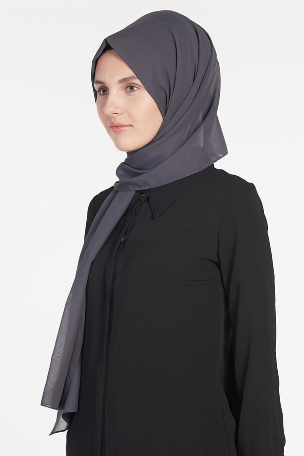 Belli Polyester Şal 00Oaat44 Antrasit