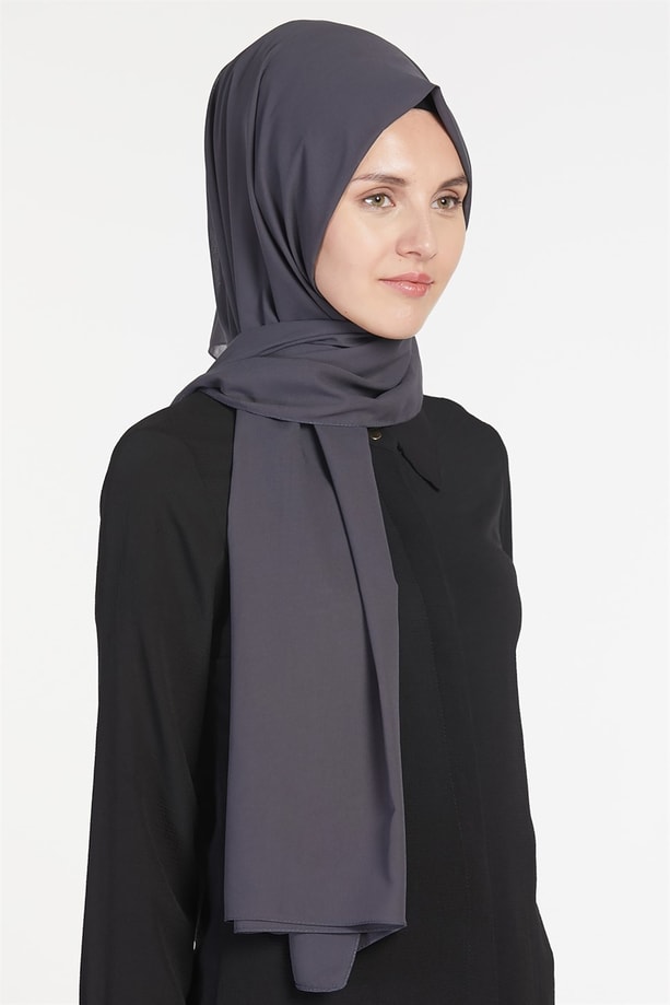 Belli Polyester Şal 00Oaat44 Antrasit