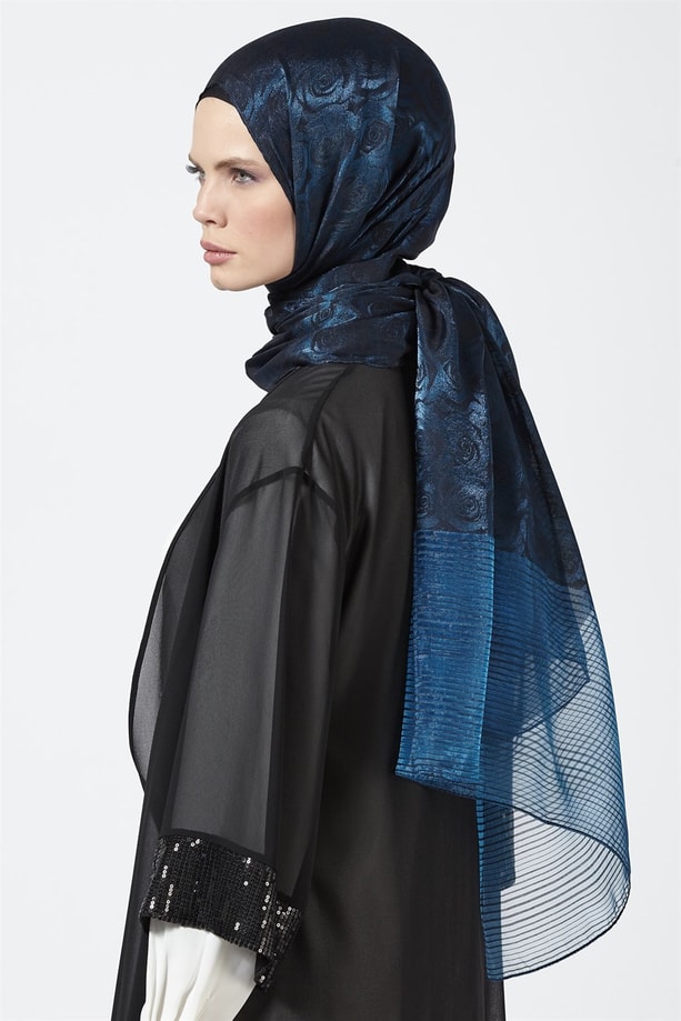 Armine Trend Viscon Şal 00Oa0444 Siyah-Saks
