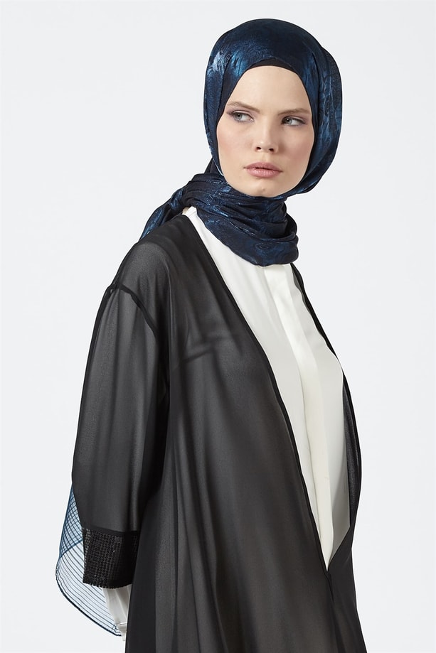 Armine Trend Viscon Şal 00Oa0444 Siyah-Saks