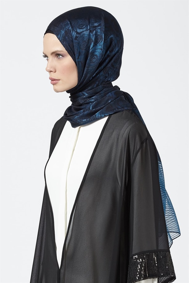 Armine Trend Viscon Şal 00Oa0444 Siyah-Saks