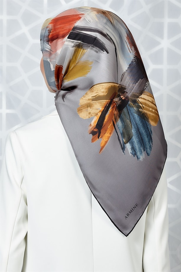 Armine Twill İpek Eşarp 19Ka8204 08